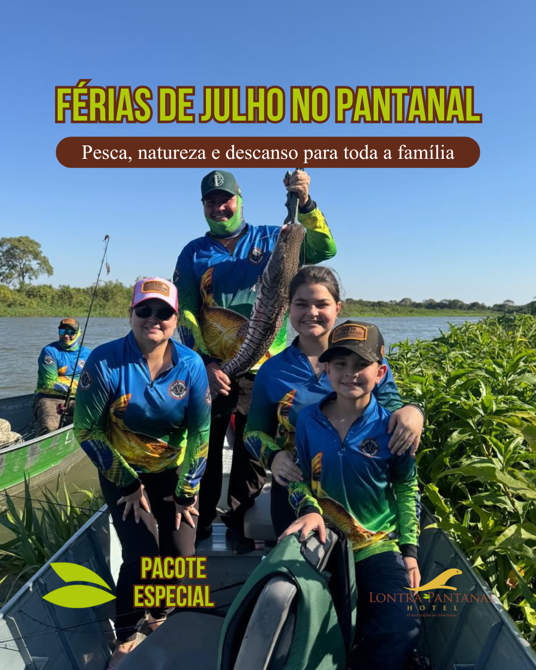 Férias no rio Miranda com muitas fisgadas